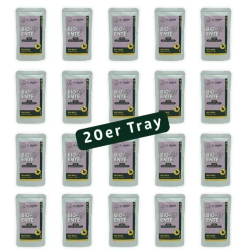 Canard bio aux pommes de terre et à la banane, format économique 20 x 85g