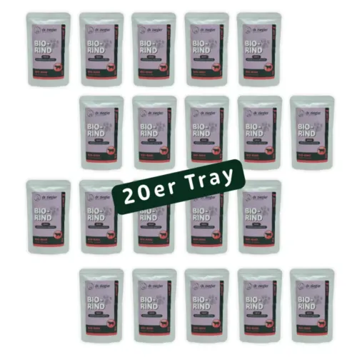 Bœuf bio au quinoa et à la citrouille, format économique 20 x 85 g